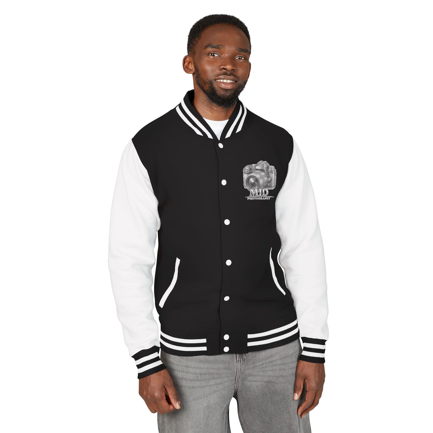 MJD Photography Camera Letterman Jacket
