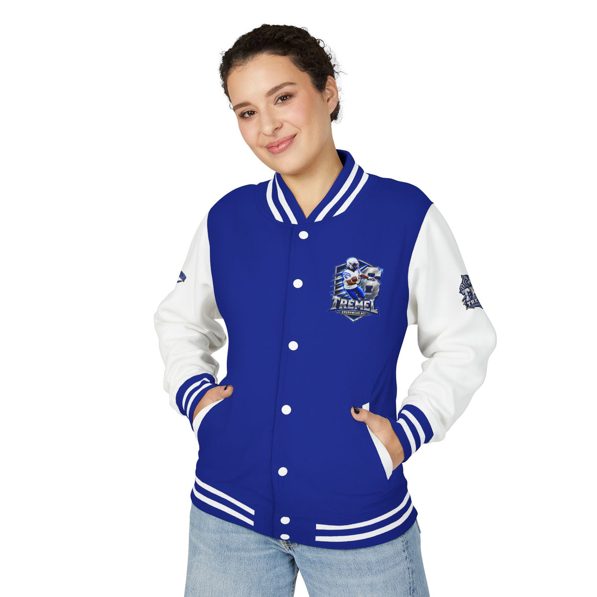 Krushwear Tremel Football Letterman Jacket