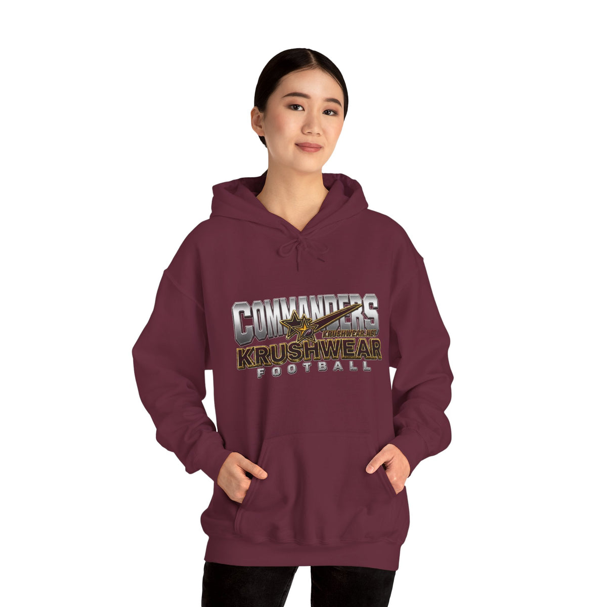 Krushwear Commanders Football Hoodie