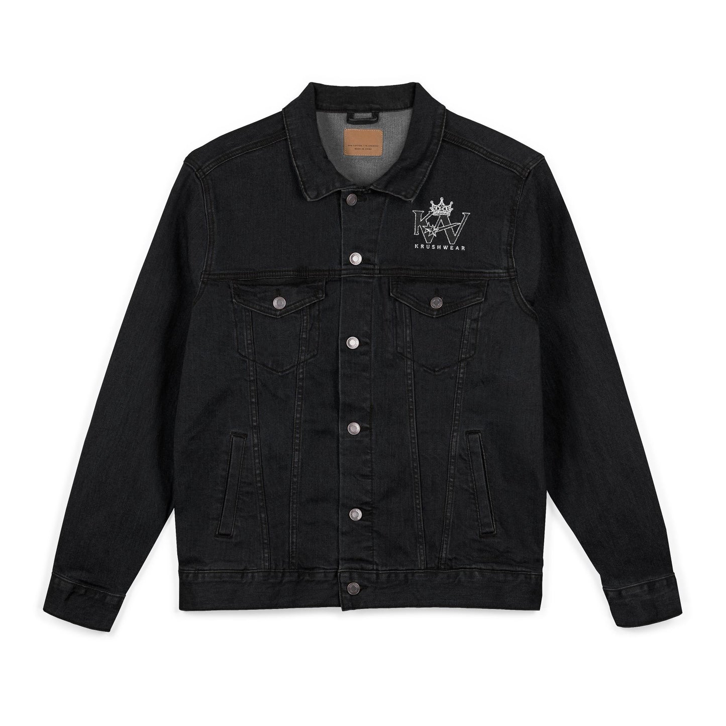 Krushwear Crown Embroidered Denim Jacket