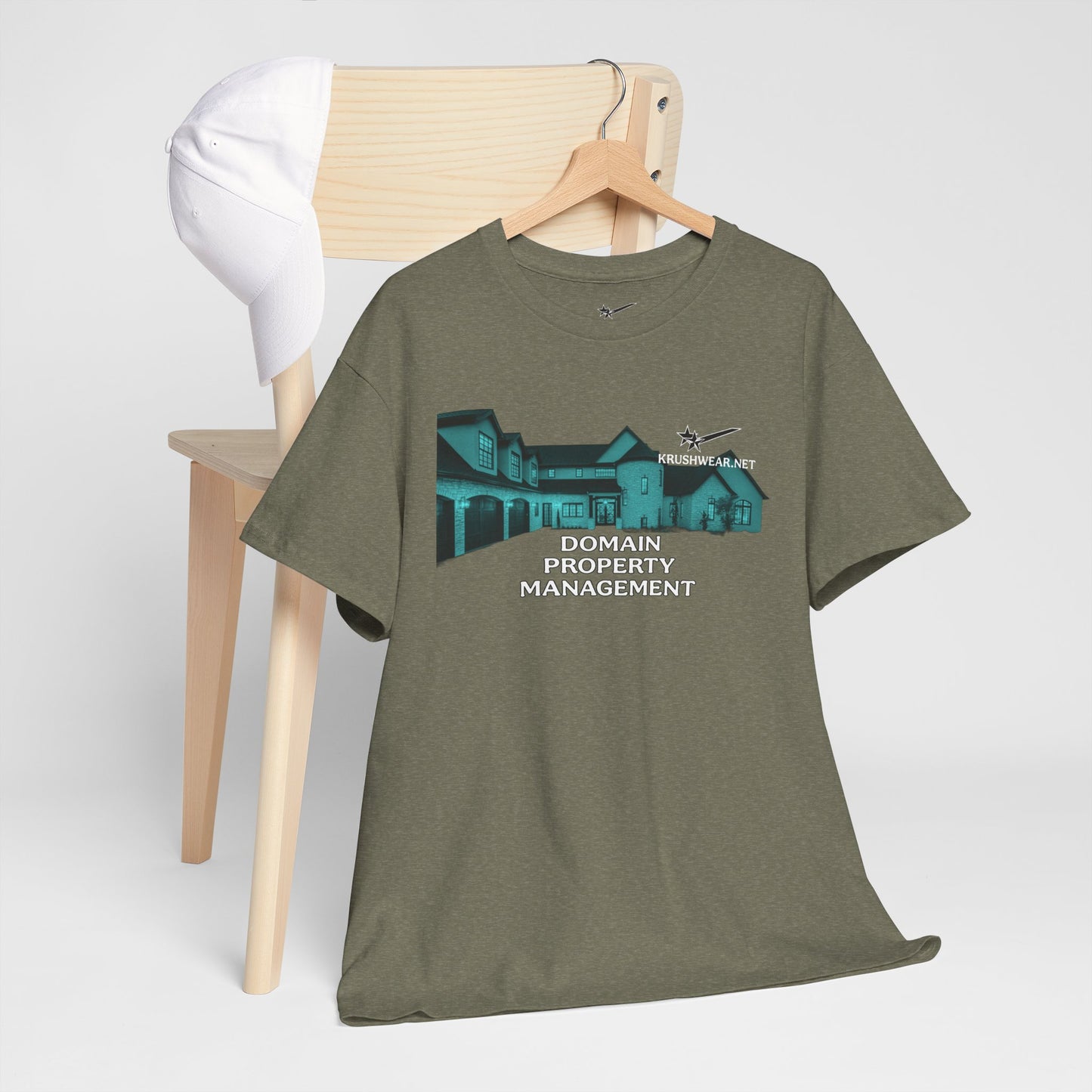Domain Property Management Unisex Heavy Cotton Tee, Comfortable Casual Shirt, Real Estate Apparel, Gift for Realtors, Rental Property Tee
