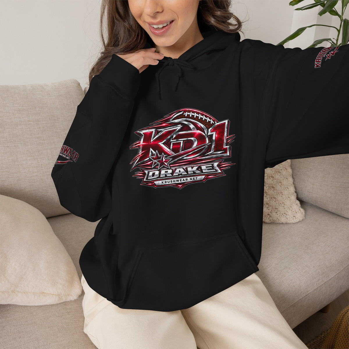 Krushwear KD1 Drake Football Hoodie