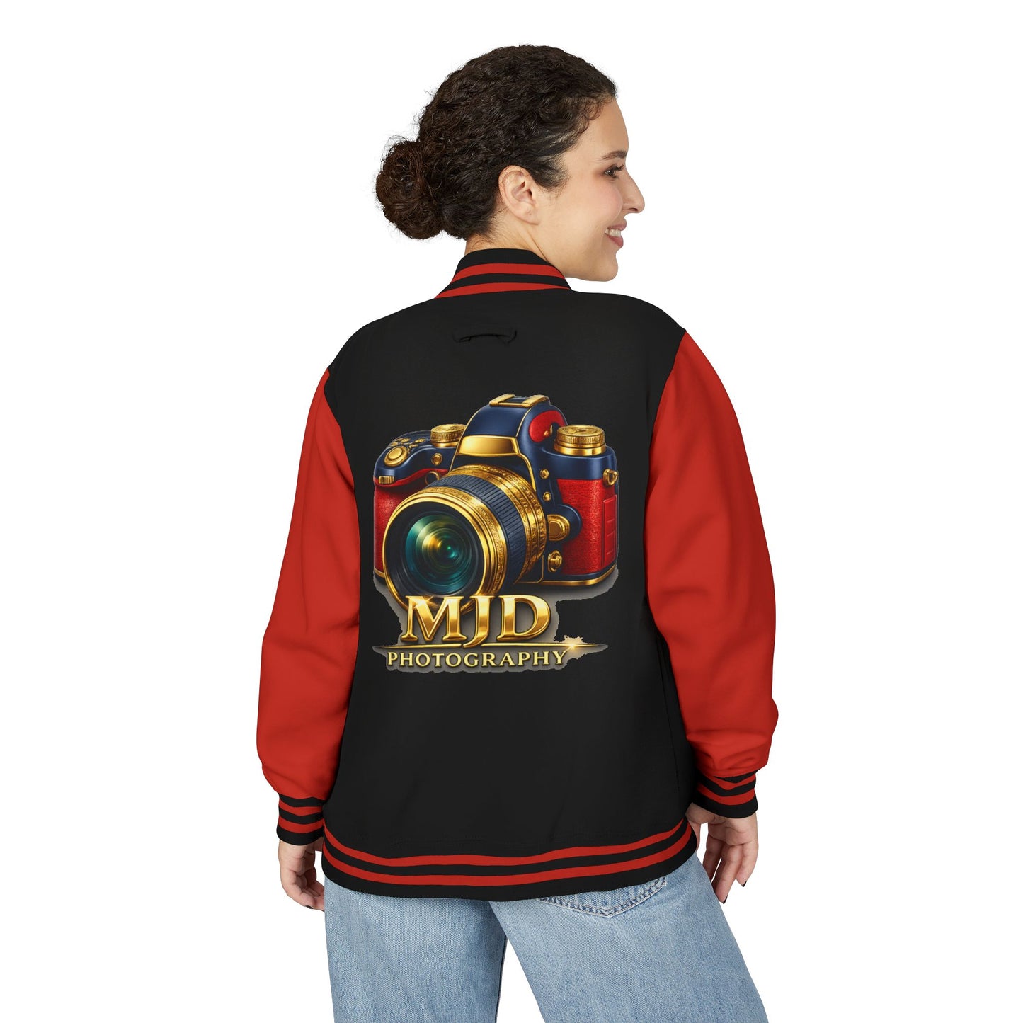 MJD Photography Camera Letterman Jacket