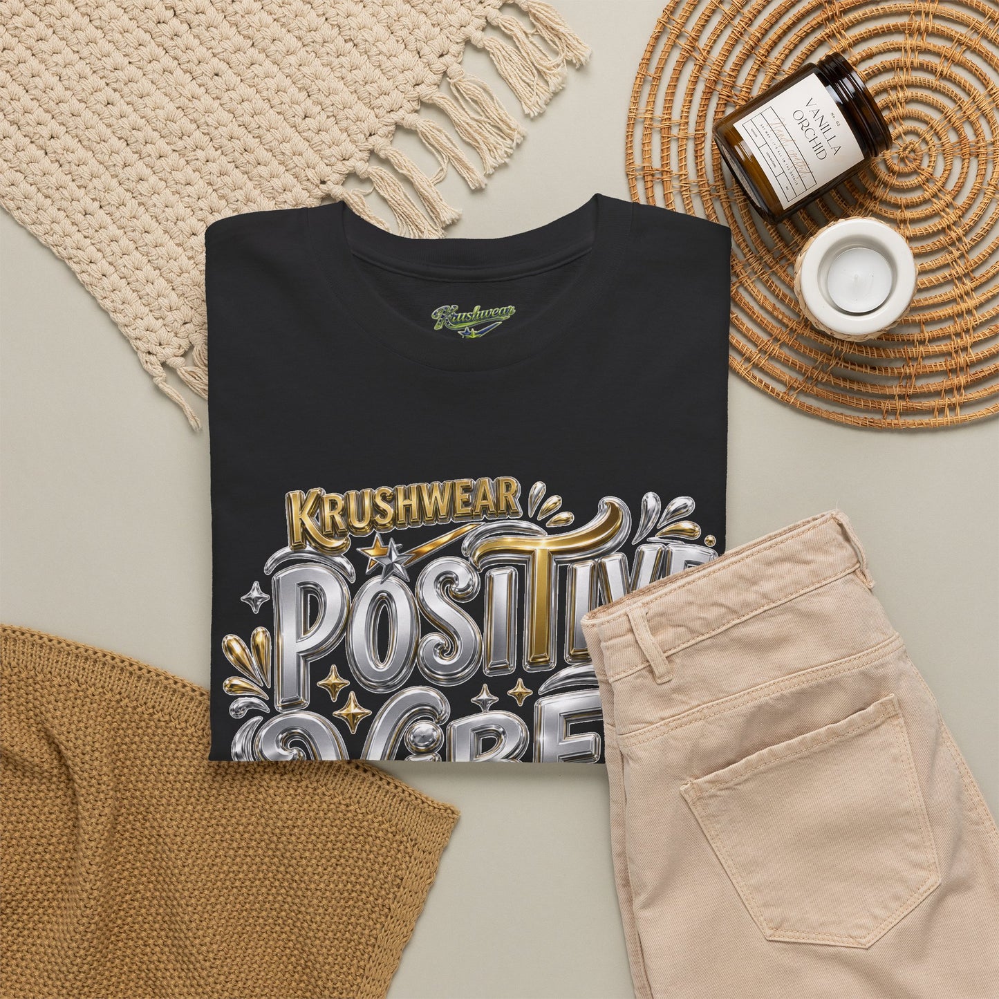 Krushwear Positive Vibes Only T-Shirt