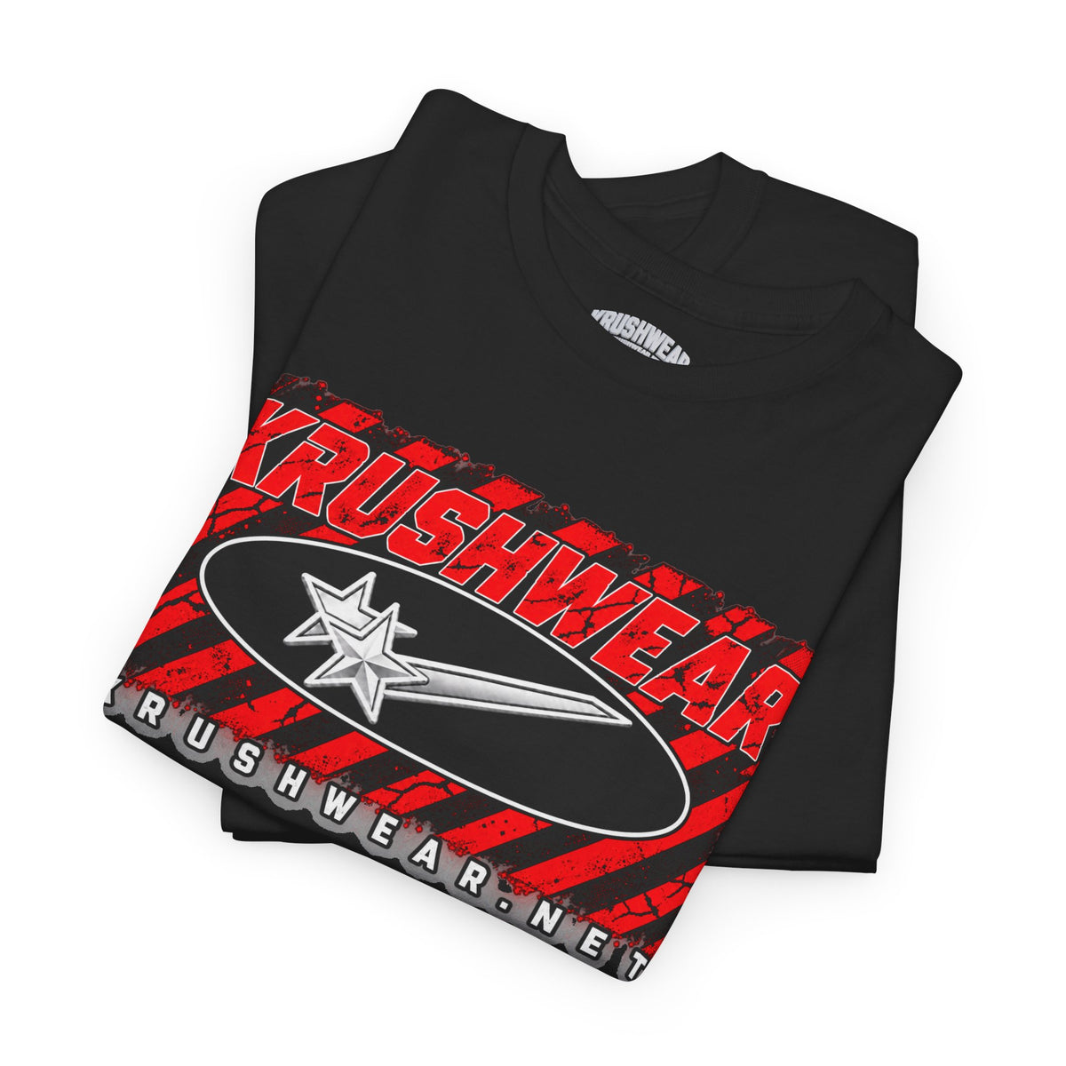 Krushwear  Red & Black Graphic Shirt