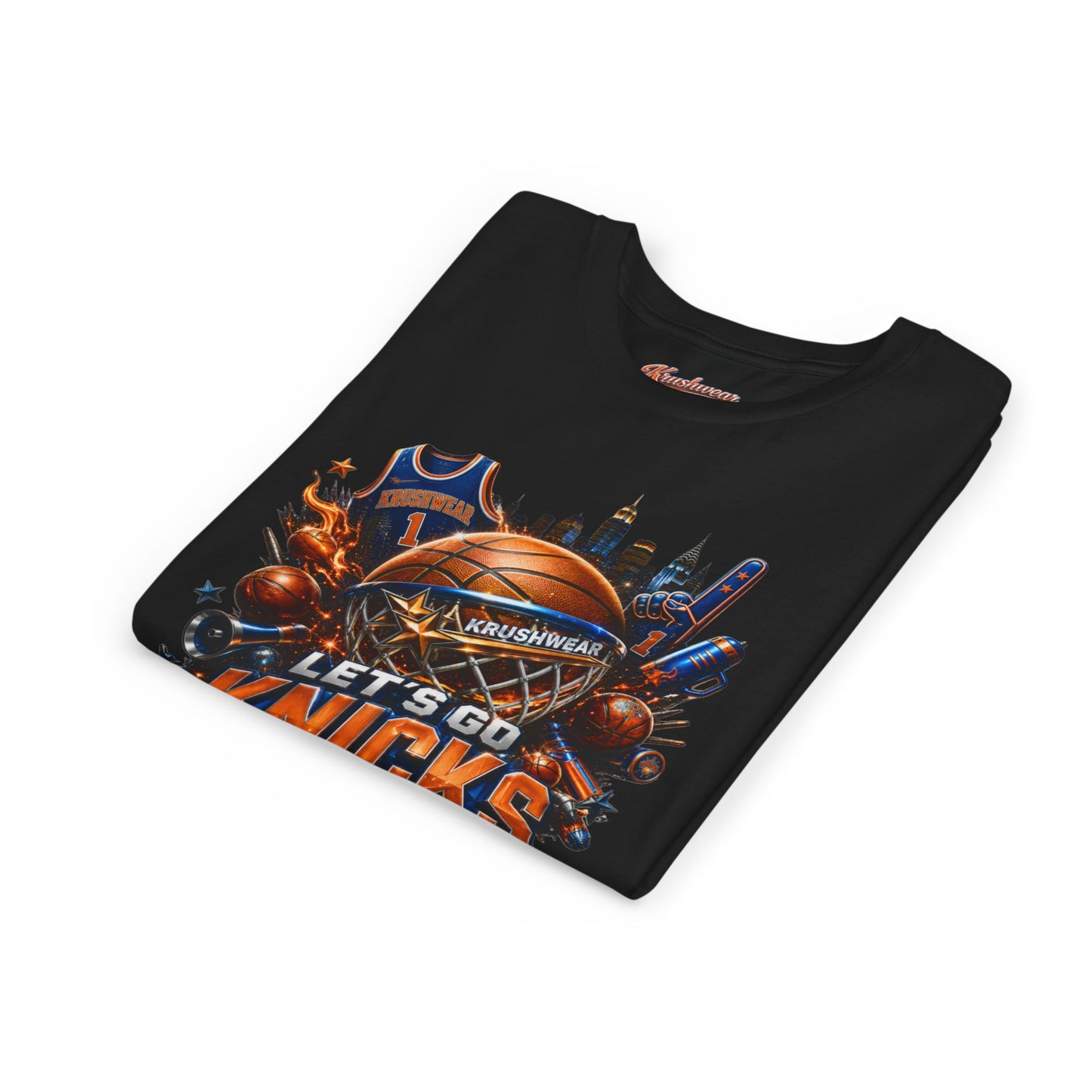 Youth Krushwear Let’s Go Knicks Basketball Tee
