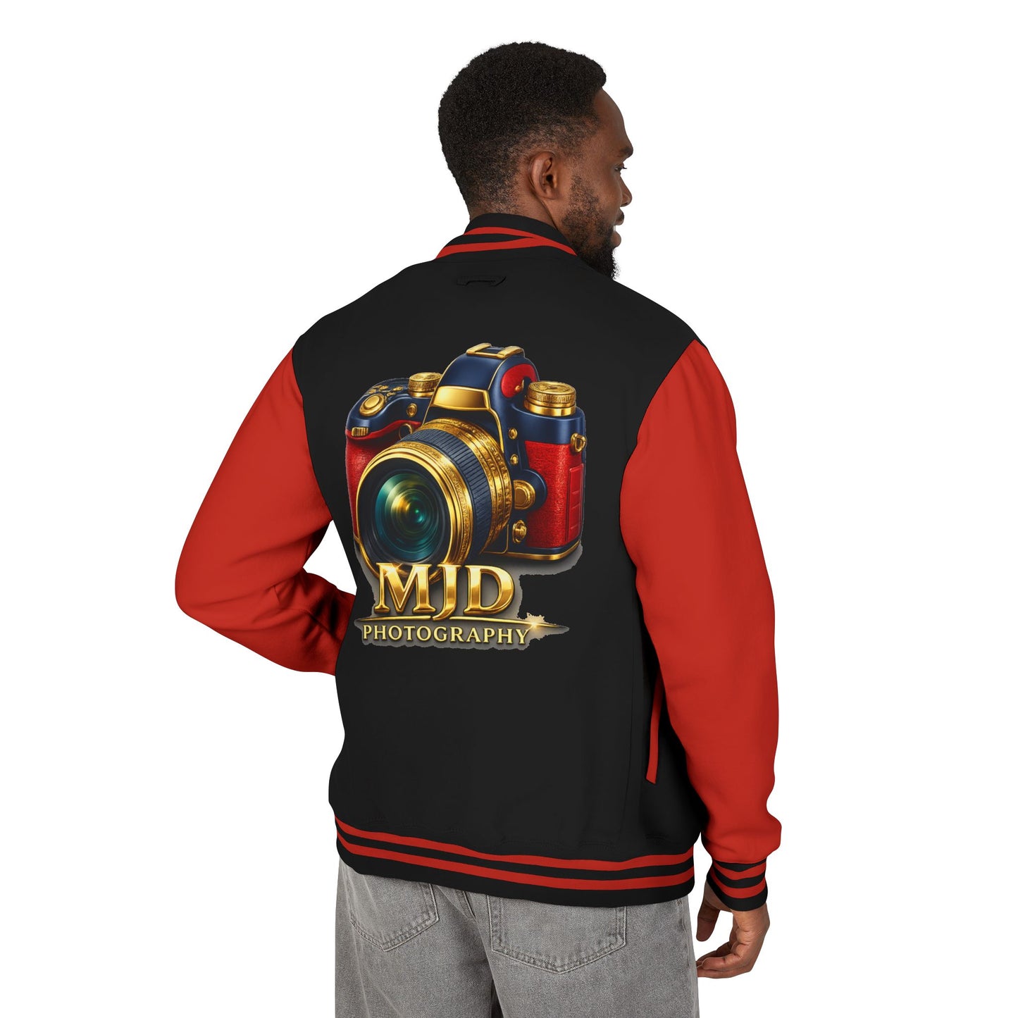 MJD Photography Camera Letterman Jacket