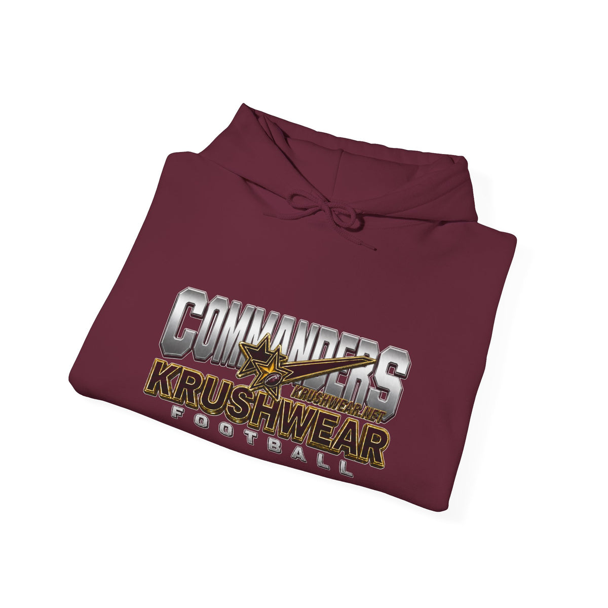 Krushwear Commanders Football Hoodie