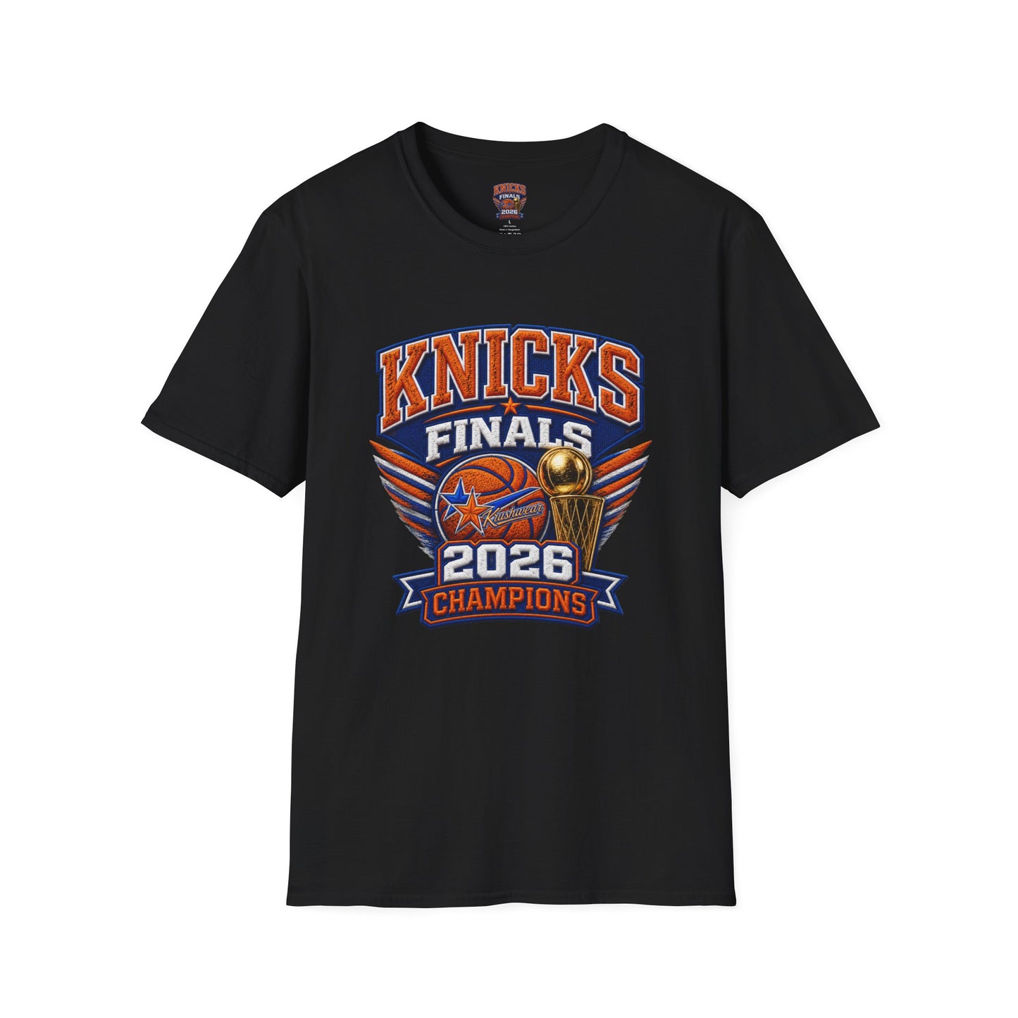 Krushwear Knicks Champions Tee (Printed Embroidered Look)