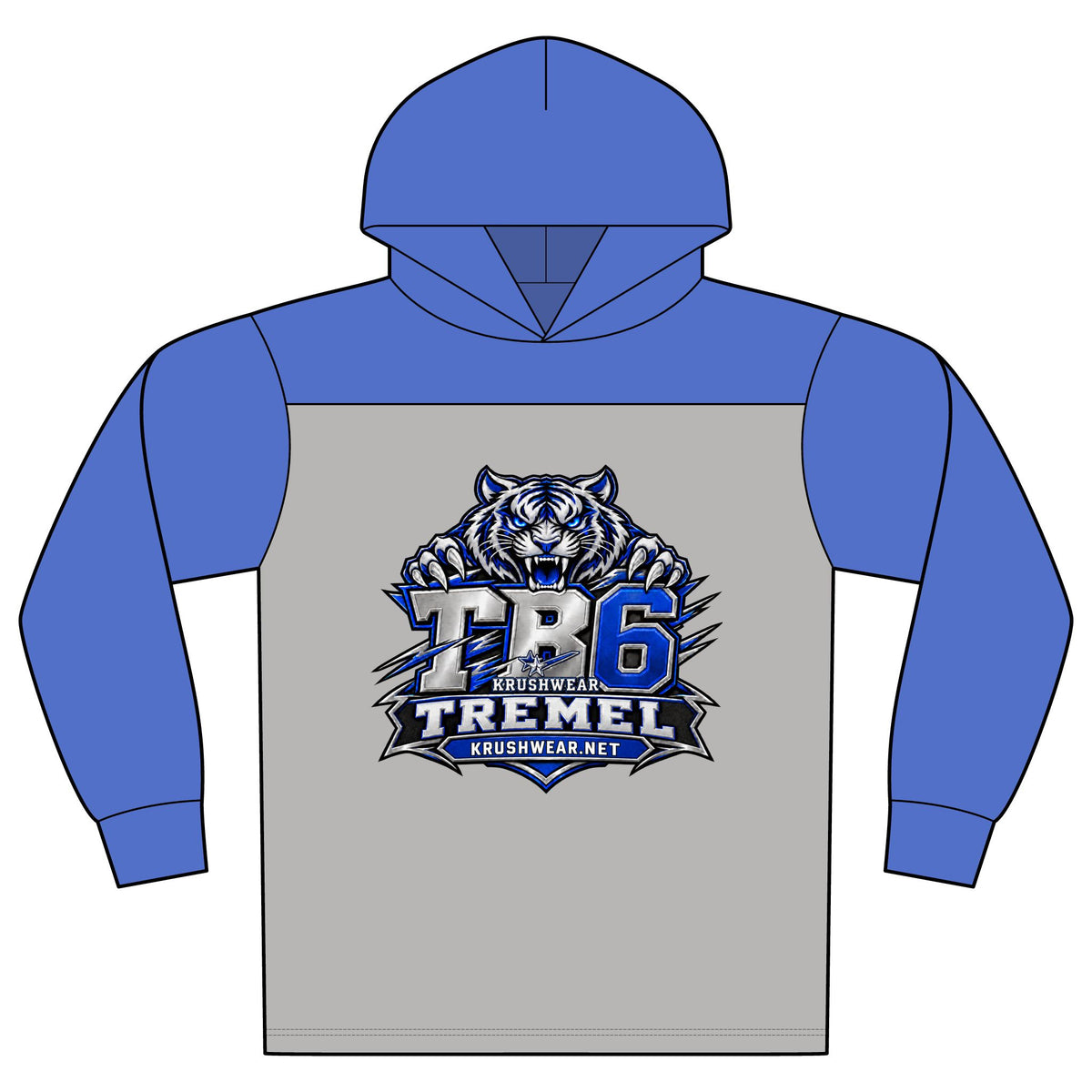 Halftime Tiger Logo Hoodie — Tremel KB6 Sports Pullover