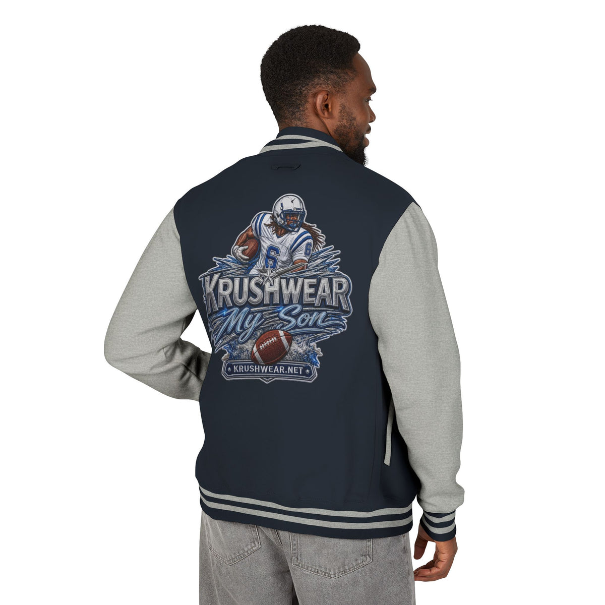 Krushwear "My Son" Football Letterman Jacket