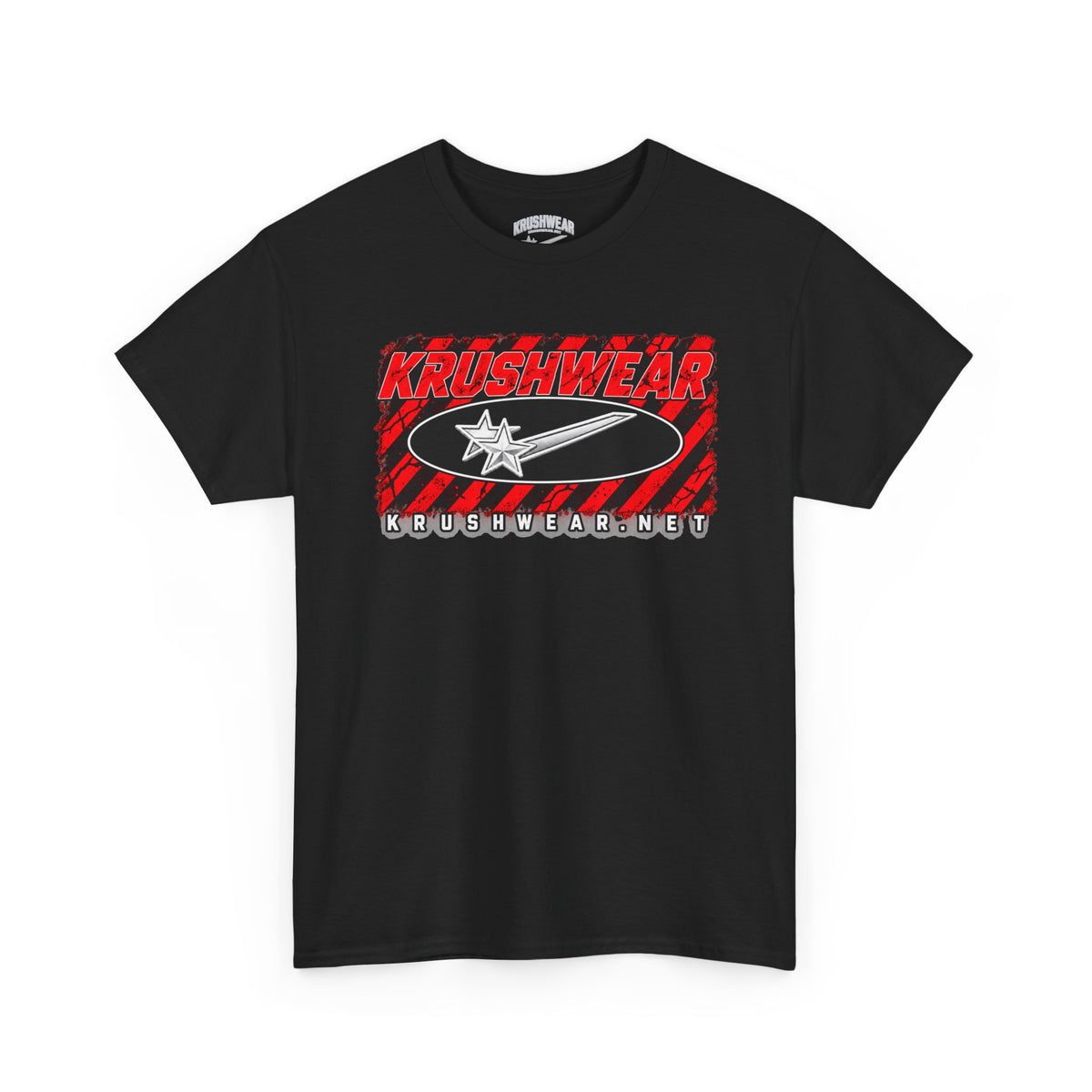 Krushwear  Red & Black Graphic Shirt