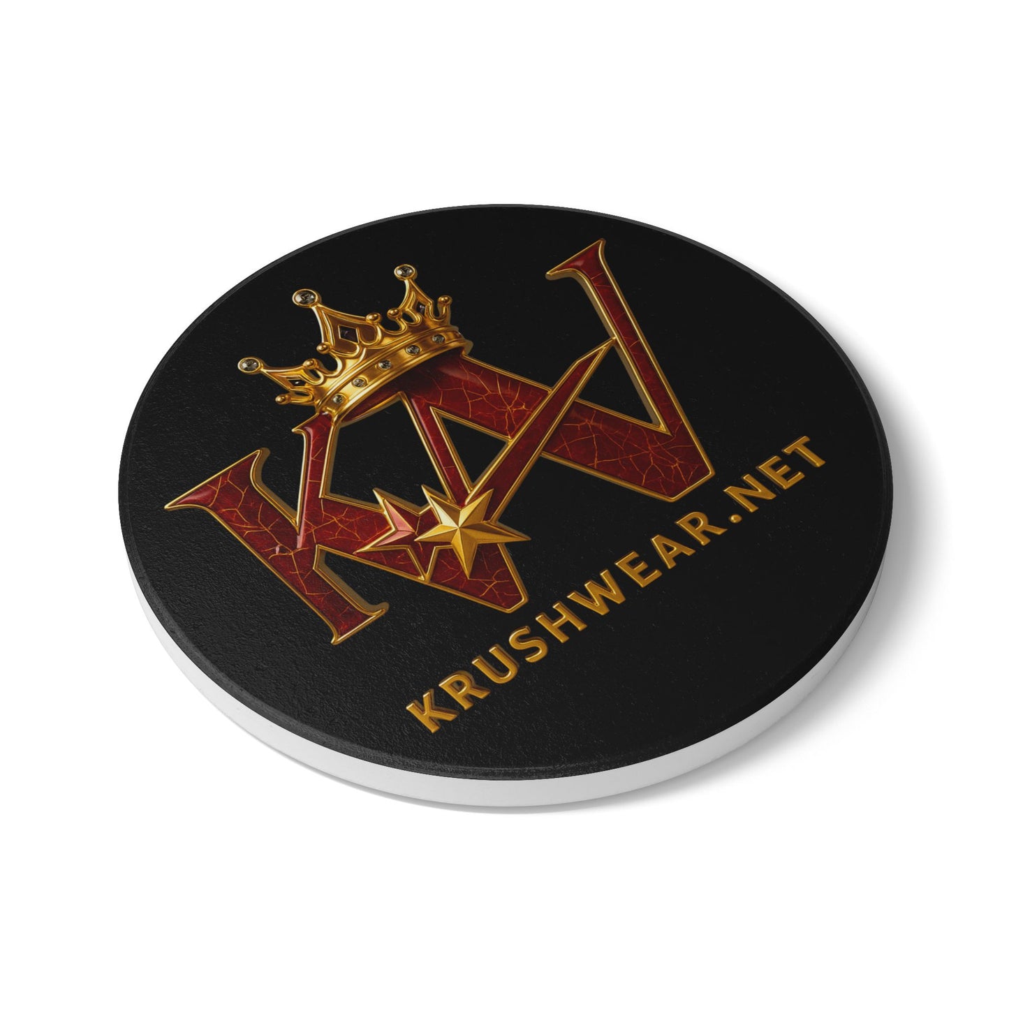KrushWear Crown Ceramic Coaster KRUSHWEAR.NET