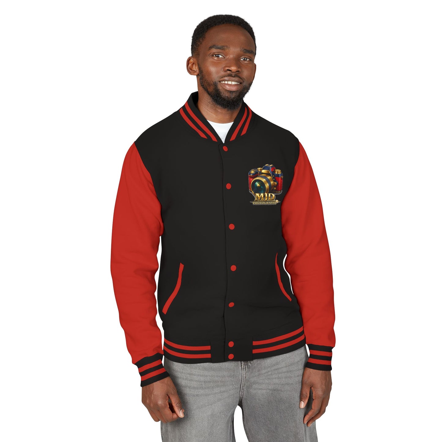 MJD Photography Camera Letterman Jacket
